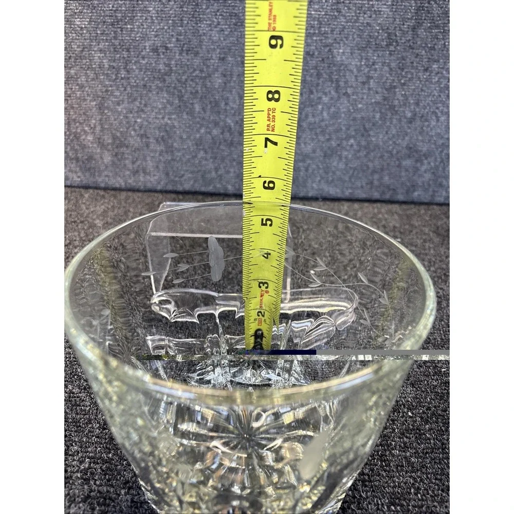 Vtg~Princess House Highlights Ice Bucket & Tongs #874~Lead Crystal